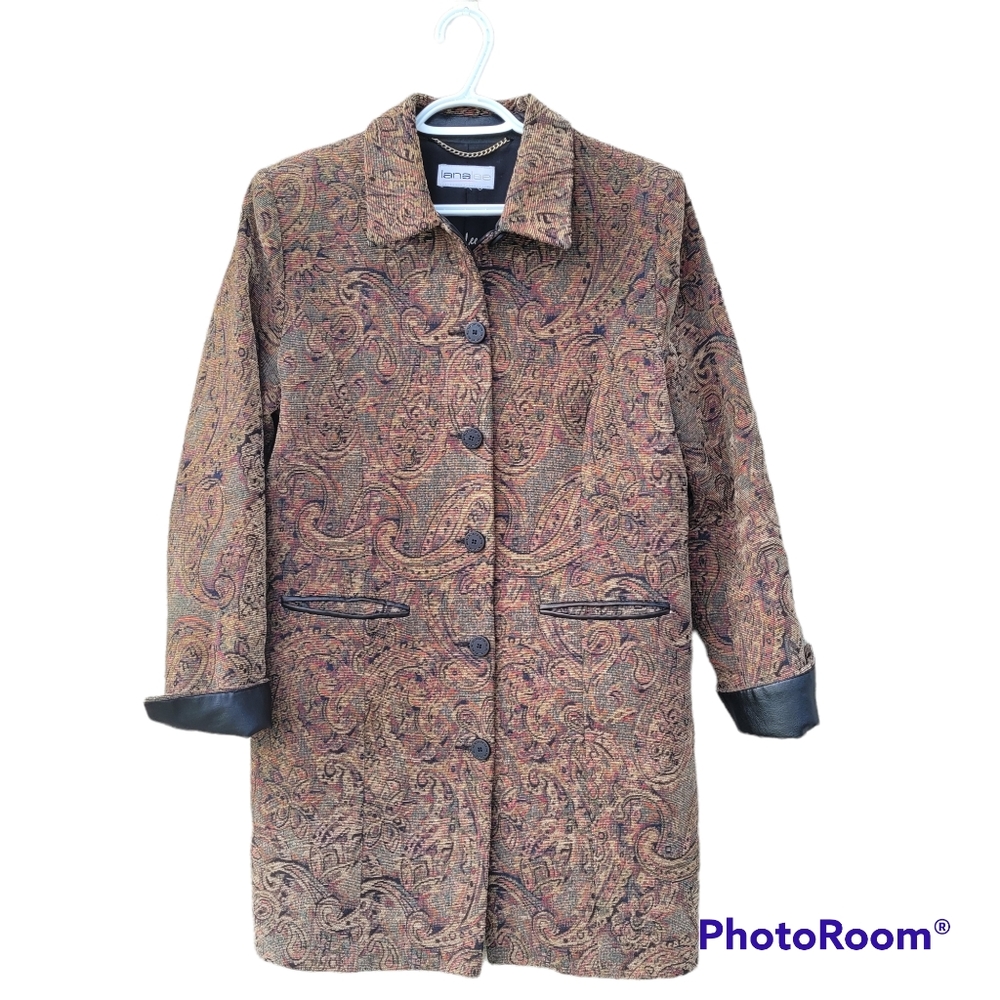 Vintage Tapestry Midi Length Jacket